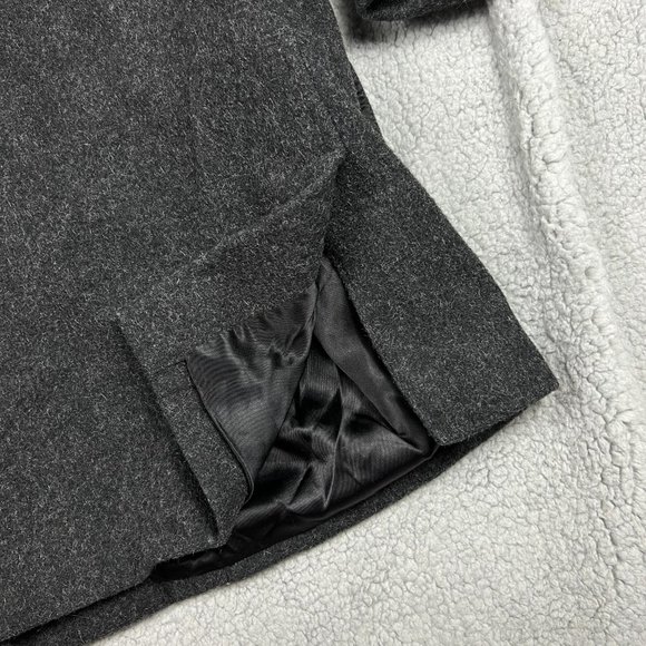 Vintage Lauren Ralph Lauren Wool Coat Womens 6 Grey Jacket LRL Made In USA - Picture 7 of 9